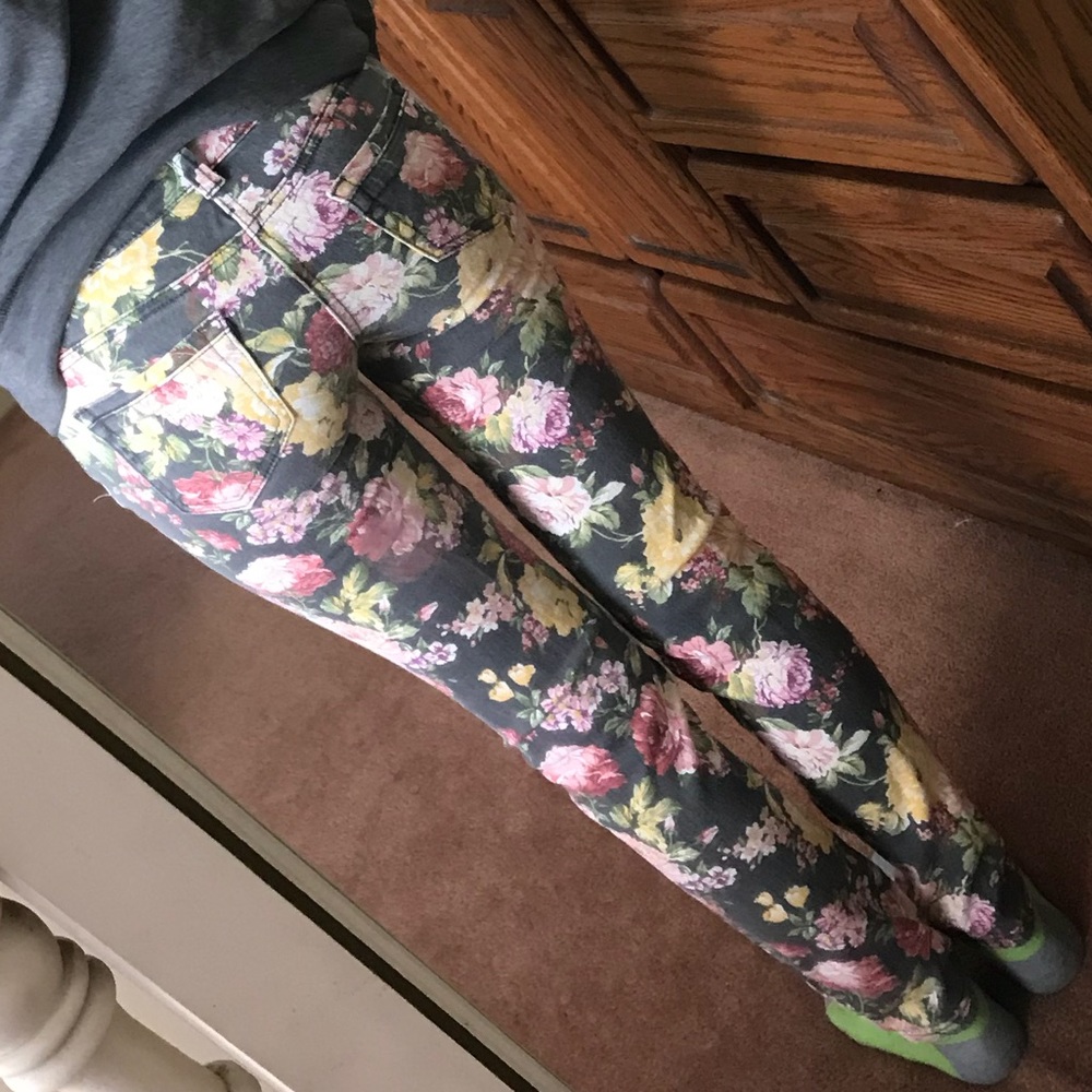 Love Culture floral jeans